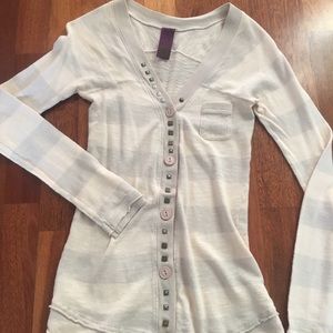 Free People Rockin Rugby Cardigan